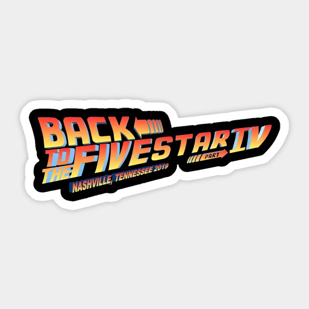 Back to the Five Star Sticker by OffenderCon